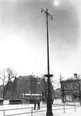 Gatubelysning vid Järntorget, 1960-tal