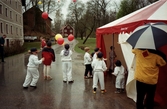 Busiga barn vid 100-årsfirande av Karlslunds kraftstation, 1997