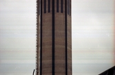 Del av skorstenen med stega på Åbyverken, 1990-tal