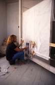 Arbete med interiörs utsmyckning, 1980-tal