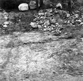 Fornlämning nr 3. Östra delen från S efter undersökning.