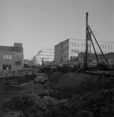 AB Herman Stenberg, (Påsen Bo Stenberg) Tomten Virkesvägen efter ca 1 månads schaktning