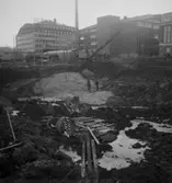 AB Herman Stenberg, (Påsen Bo Stenberg) Tomten Virkesvägen efter ca 1 månads schaktning