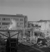 AB Herman Stenberg bygget Hammarbyhamnen januari 1955
