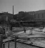 AB Herman Stenberg bygget Hammarbyhamnen januari 1955