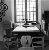 Kyrkan, möblering i sakristian.