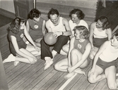 Korgbollslag på flickläroverket, 1949-1950