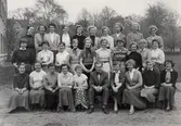 Skolklass på flickläroverket, 1950-tal