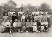 Skolklass på flickläroverket, 1950-tal