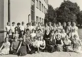 Skolklass på flickläroverket, 1950-tal
