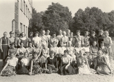 Skolklass på flickläroverket, 1950-tal