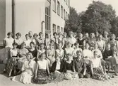 Skolklass på flickläroverket, 1950-tal