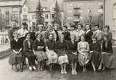 Skolklass på flickläroverket, 1950-tal