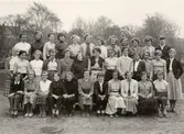 Skolklass på flickläroverket, 1950-tal