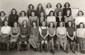 Klass 2:4a på flickläroverket,1946-1947