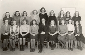 Klass L1:4 på flickläroverket,1946-1947