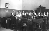 Skolklass på Risbergska skolan, ca 1917