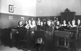 Skolklass på Risbergska skolan, ca 1917