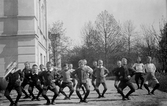 Gymnastiklektion på Dövstumskolan, 1916