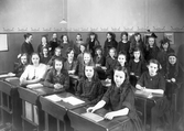 Skolklass på Risbergska skolan, ca 1924