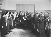 Musiklektion på Elementarskolan för flickor, 1915