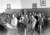 Skolklass på Risbergska skolan, 1932