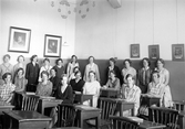 Skolklass på Risbergska skolan, 1930-tal