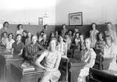 Skolklass på Risbergska skolan, 1932