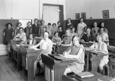 Skolklass på Risbergska skolan, 1932