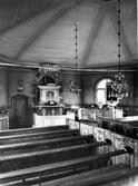 Lögdö bruks kapell, interiör. Uppfördes 1717 då bruket ägdes av Matts Krapp d.ä.