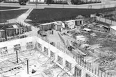 Idrottshuset under byggnad, 1945