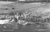 Flygfoto över Kilsmo såg, 1950-tal