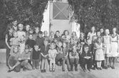 Skolklass vid Kilsmo skola, 1940-tal