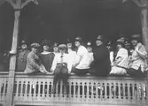 Oscariapersonal på Skagersbrunns veranda, 1924