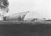 Idrottshuset under byggnad, 1946