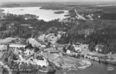 Flygfoto över Svartå bruk, 1940-tal