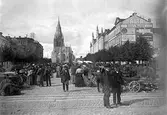 Torghandel på Stortorget, 1907