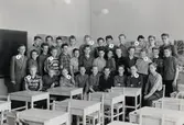 Klass 8 på Olaus Petriskolan, 1957