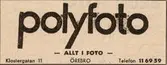 Reklam för Polyfoto, 1960