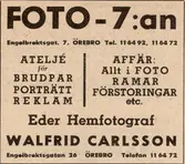 Reklam för Foto-7:an, 1960
