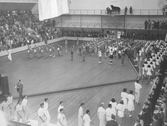 Parad vid invigningen av idrottshuset, 1946