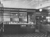 Interiör från Konsumaffären i Kilsmo, 1950-tal