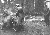Man på motorcykel, 1950