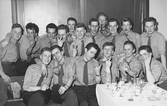 I 3 militärer har muckarskiva på restaurang Fenix, 1950-tal