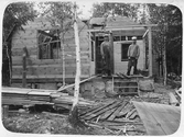 Byggnation av ett hus, 1920-tal