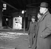 Besökare i hyttan i Svartå, 1963-03-01