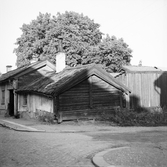 Träkåkar på Gamla söder, 1955 ca