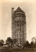 Byggnation av Norra vattentornet, 1915