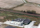 Flygbild över Lillåns industriområde, ca 1980