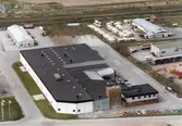 Flygbild över Lillåns industriområde, ca 1980